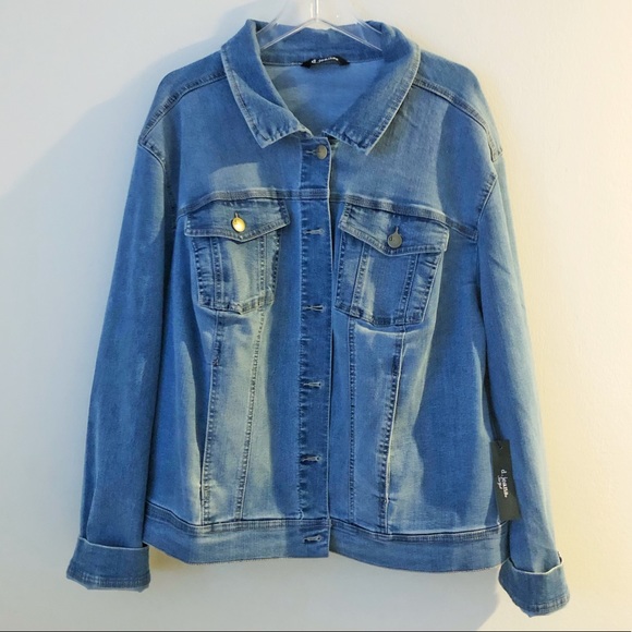 d. jeans Jackets & Blazers - D.JEANS STONE SANDBLAST DENIM JEAN JACKET NWT 3X